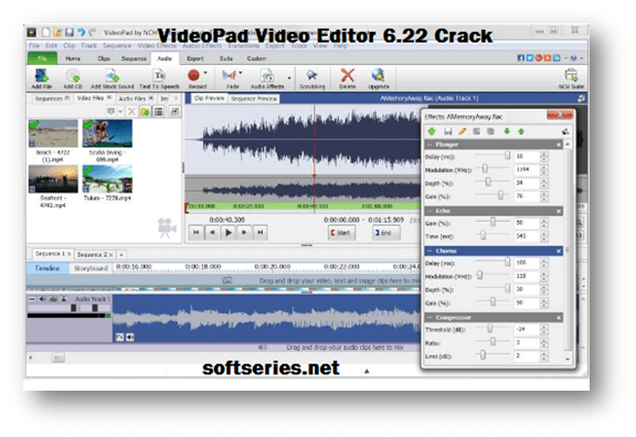 NCH VideoPad Video Editor Pro 13.51 for mac download free